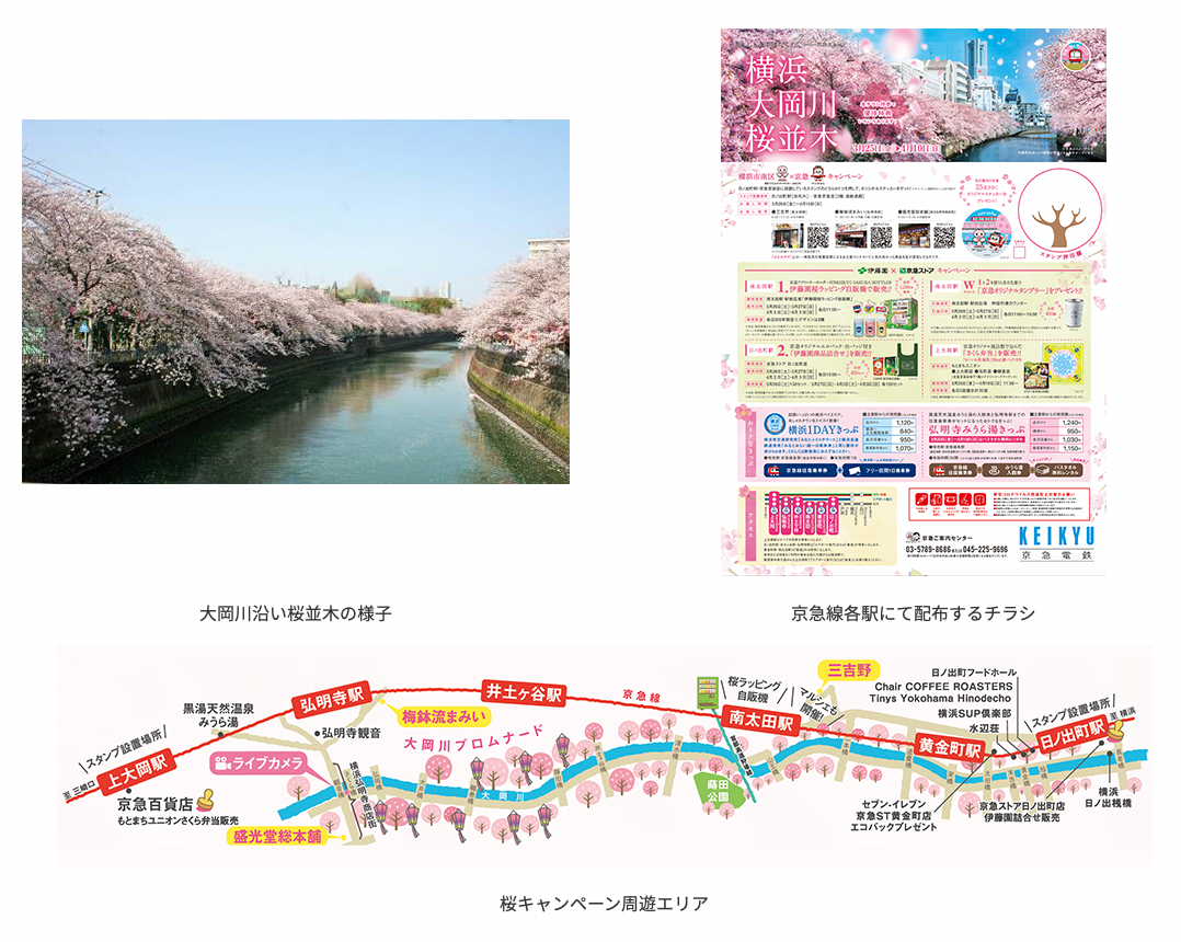 日ノ出町～上大岡エリアで桜キャンペーンを実施します！
